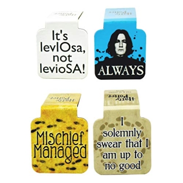 Ata-Boy Harry Potter Assortment #2 Set of 4 Magnetic Page-Top Bookmarks