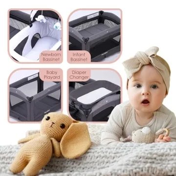 Pamo Babe Deluxe Nursery Center 5-in-1 Playard