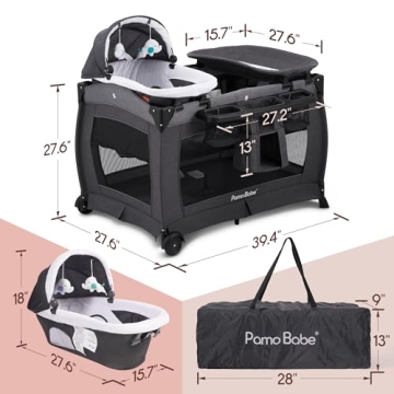 Pamo Babe Deluxe Nursery Center 5-in-1 Playard