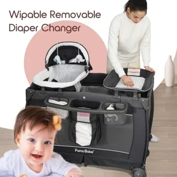 Pamo Babe Deluxe Nursery Center 5-in-1 Playard