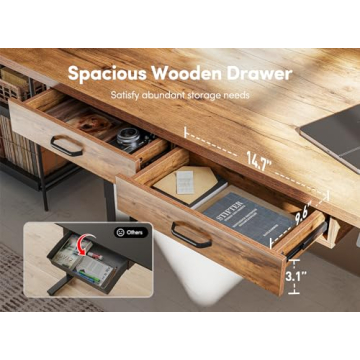 FEZIBO Adjustable Height Electric Desk for Home Office