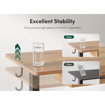 FEZIBO Adjustable Height Electric Desk for Home Office