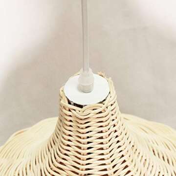 KIRIN Bamboo Rattan Hanging Lamp Pendant Light for Home