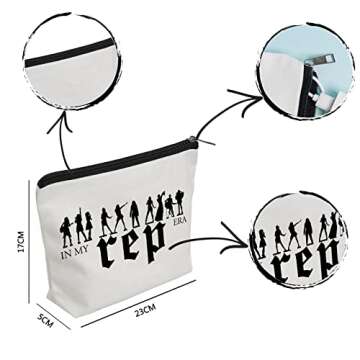 WZJHCL Reputation Inspired Makeup Pouch Music Lover Gift Song Lyrics Cosmetic Kit Singer Fans Gift N...