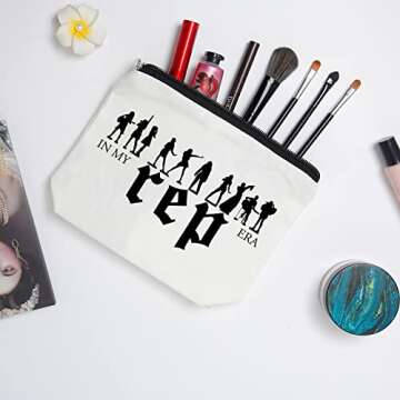 WZJHCL Reputation Inspired Makeup Pouch Music Lover Gift Song Lyrics Cosmetic Kit Singer Fans Gift Newspaper Concert Gift Music Inspired Storage Organizer Pouch Bag (Singer)