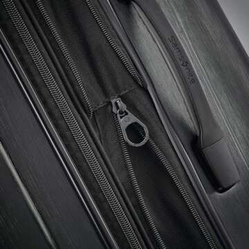 Samsonite Centric 2 Hardside Expandable Luggage with Spinners, Black, 3-Piece Set (20/24/28)