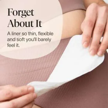 Cora Period Long Liners | 100% Organic Cotton Topsheet | Ultra Thin, Quick Absorbency | Hypoallergenic | Dermatologically Tested | Unscented, No Wings (36 Long Liners)
