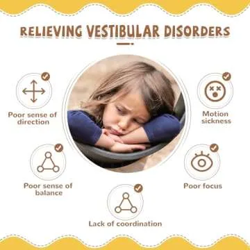 Zhenx Spinning Chair for Kids, Autism Kids Swivel Chair, Kids Sensory Chair, Spinning Chair for Autistic Kids & ADHD Children, Sit and Spin Training Body Coordination (Blue)