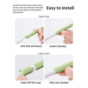 2 Pack Cute Ear Case Silicone Skin Cover Compatible with Apple Pencil 2nd Generation Accessories Compatible with iPad Pro 11 12.9 inch,White&Pink