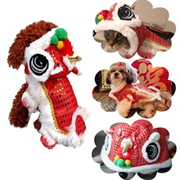 NACOCO Lion Pet Costume for New Year Fun and Style