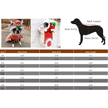 NACOCO Lion Pet Costume for New Year Fun and Style