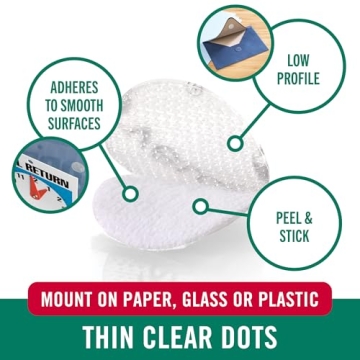 VELCRO Brand Clear Fasteners | Perfect for Home or Office