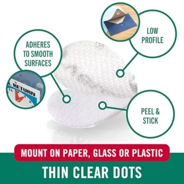 VELCRO Brand Clear Fasteners | Perfect for Home or Office