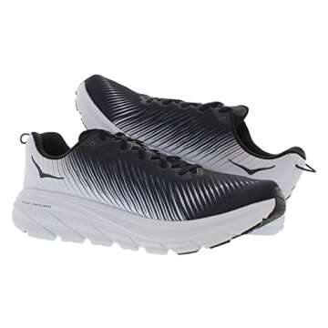 HOKA ONE ONE Rincon 3 Mens Shoes Size 12, Color: Black/White