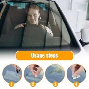 Car Windshield Crack Repair Kit, Upgrade Chipped Windshield Filler Repair Fluid Glue, Glass Scratch Repair Liquid for Chips Cracks (1 Set)