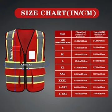 AYKRM Reflective Safety Vest for High Visibility Workwear