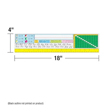 Carson Dellosa Cursive Desk Name Plates Set for Classrooms