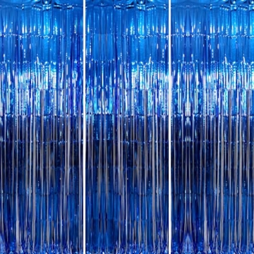 Elegant GOER Metallic Tinsel Foil Party Curtains