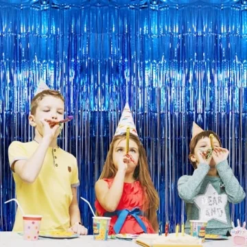 Elegant GOER Metallic Tinsel Foil Party Curtains