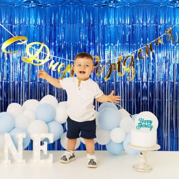 Elegant GOER Metallic Tinsel Foil Party Curtains