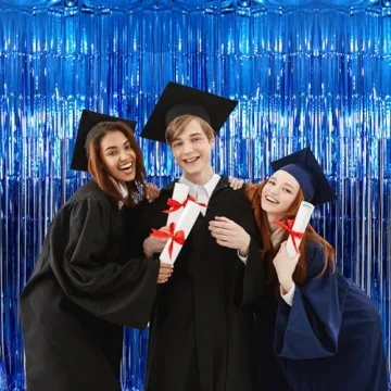 Elegant GOER Metallic Tinsel Foil Party Curtains