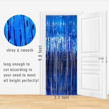 Elegant GOER Metallic Tinsel Foil Party Curtains