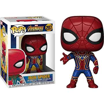 POP Marvel: Avengers Infinity War - Iron Spider (Spider-Man) Funko Vinyl Figure (Bundled with Compatible Box Protector Case), Multicolor, 3.75 inches