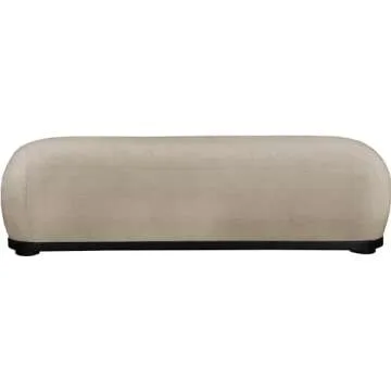 Meridian Furniture Calum Mid-Century Modern Bench - Elegant Design