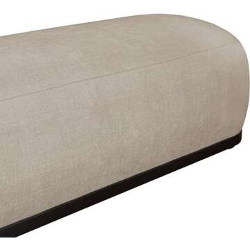 Meridian Furniture Calum Mid-Century Modern Bench - Elegant Design