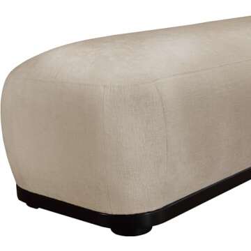 Meridian Furniture Calum Mid-Century Modern Bench - Elegant Design