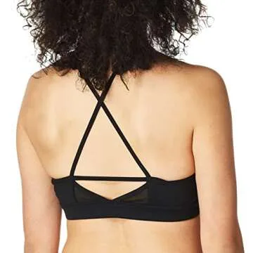 Alo Yoga Women's Starlet Bra, Black/ALO/White, M