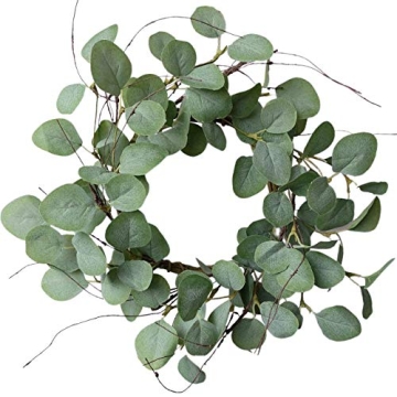Idyllic Eucalyptus Leaves Wreath for Home Decor