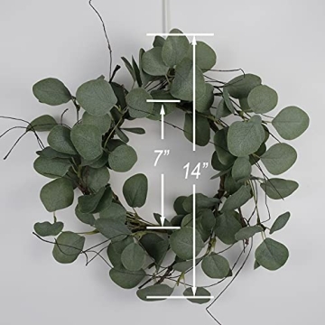 Idyllic Eucalyptus Leaves Wreath for Home Decor