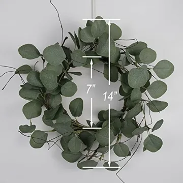 Idyllic Eucalyptus Leaves Wreath for Home Decor