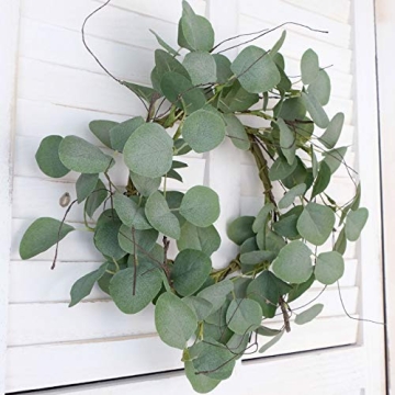 Idyllic Eucalyptus Leaves Wreath for Home Decor