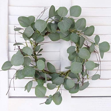 Idyllic Eucalyptus Leaves Wreath for Home Decor