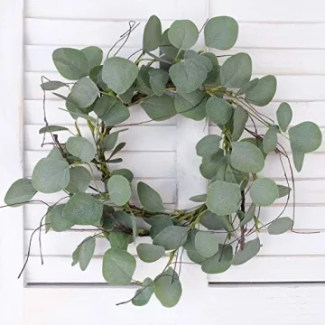 Idyllic Eucalyptus Leaves Wreath for Home Decor
