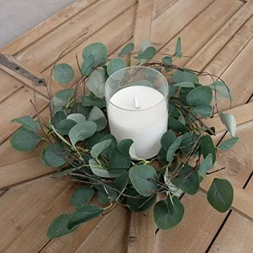 Idyllic Eucalyptus Leaves Wreath for Home Decor