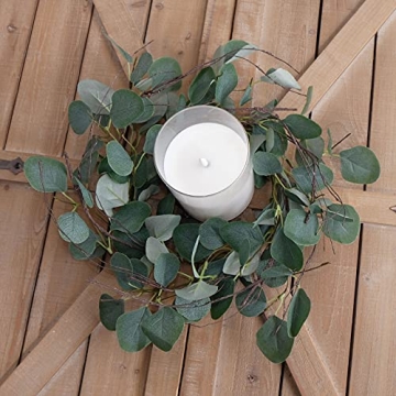 Idyllic Eucalyptus Leaves Wreath for Home Decor