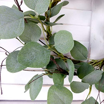 Idyllic Eucalyptus Leaves Wreath for Home Decor