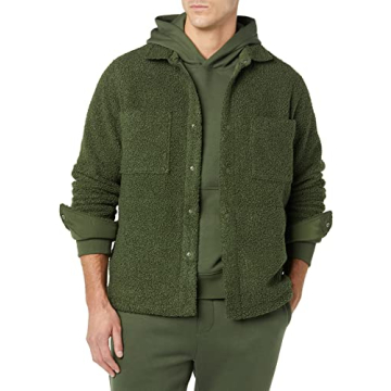Amazon Essentials Men's Eco-Friendly Sherpa Jacket - Green