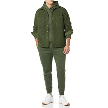 Amazon Essentials Men's Eco-Friendly Sherpa Jacket - Green