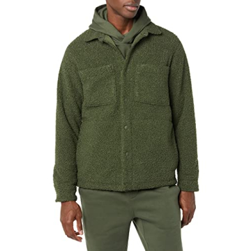 Amazon Essentials Men's Eco-Friendly Sherpa Jacket - Green
