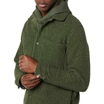Amazon Essentials Men's Eco-Friendly Sherpa Jacket - Green