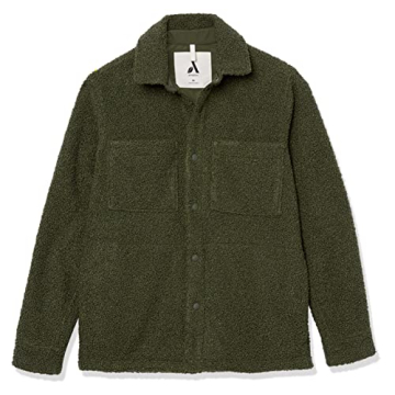 Amazon Essentials Men's Eco-Friendly Sherpa Jacket - Green