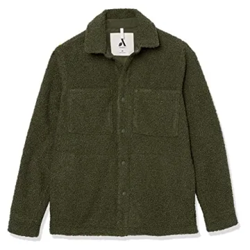 Amazon Essentials Men's Eco-Friendly Sherpa Jacket - Green