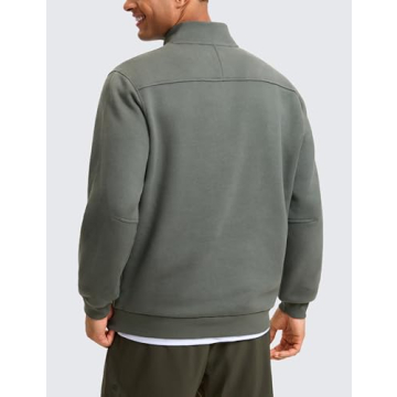 CRZ YOGA Fleece Lined Half Zip Sweatshirt for Men