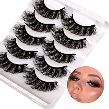 ALICROWN 5D Fluffy Crossed False Eyelashes for Any Occasion