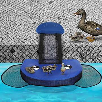 QRose Animal Saving Escape Ramp for Pool, Save Critters in Swimming Pool Device Handy, Floating Ramp Rescues Saving Frogs, Toads