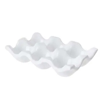 Ceramic Egg Tray - Decorative Storage for Kitchen